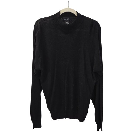 Anthology Other - Anthology 100% Silk Mock Neck Sweater Size Large